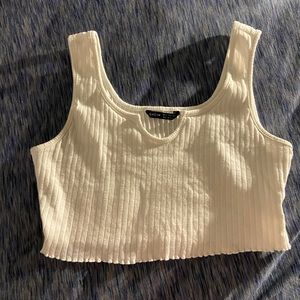 White Crop Top from SHEIN